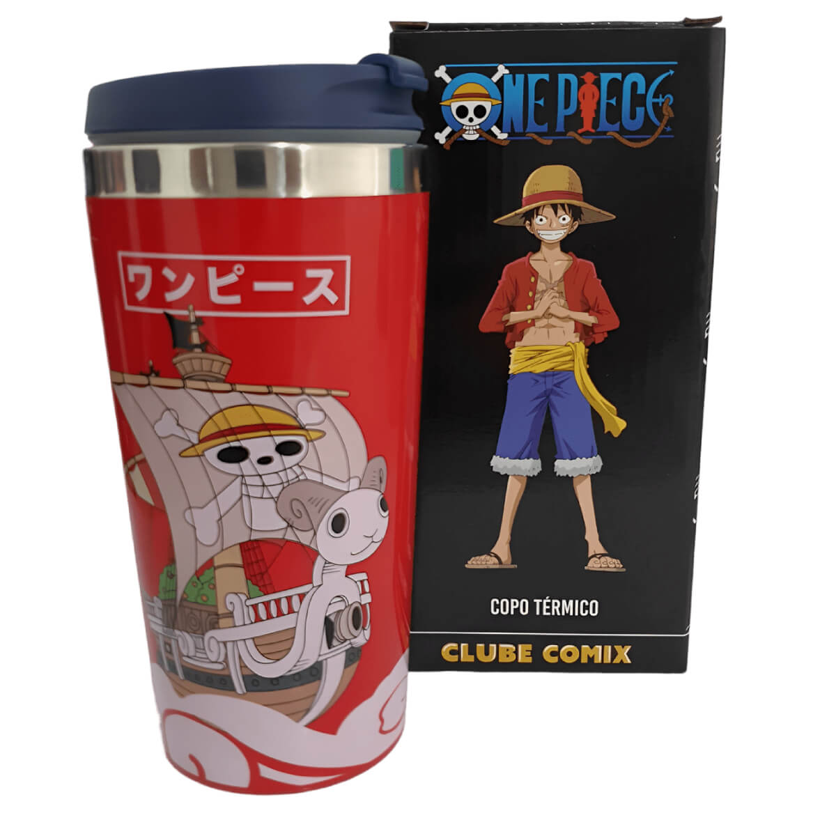 Copo Viagem One Piece Grupo De Caveiras 450ml Oficial