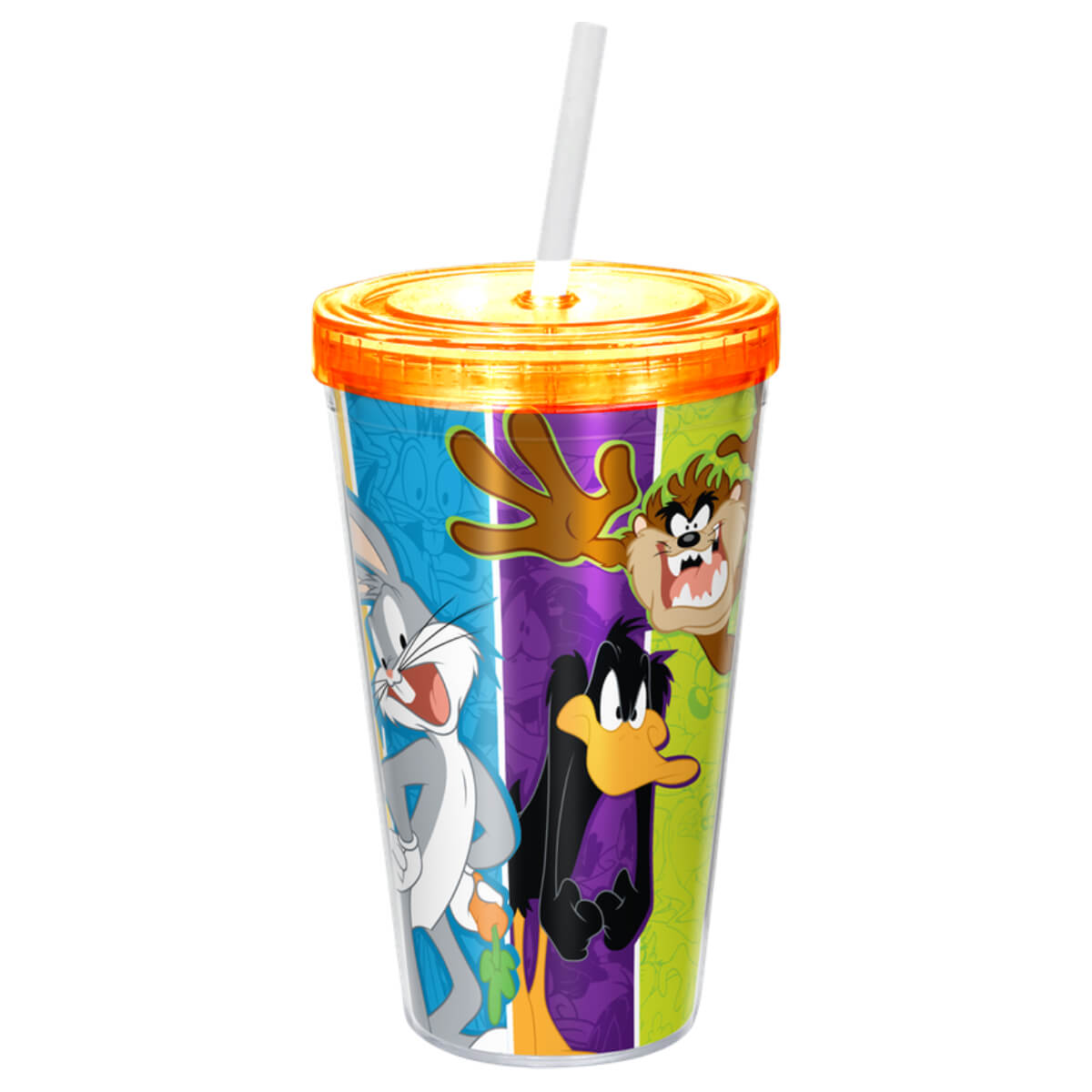 Copo com Canudo Turma Looney Tunes 550ml Oficial 2