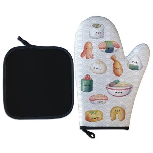 Kit Luva Térmica Comida Japonesa Kawaii Decoração Criativa