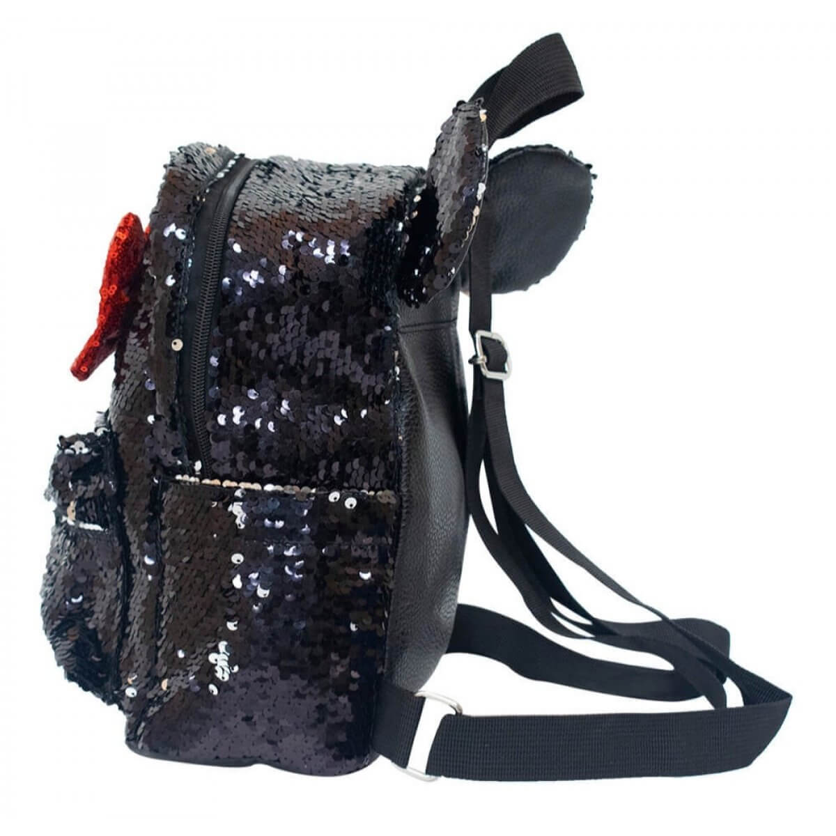 Mochila com Lantejoulas Minnie Oficial Disney 28x14x26cm-1