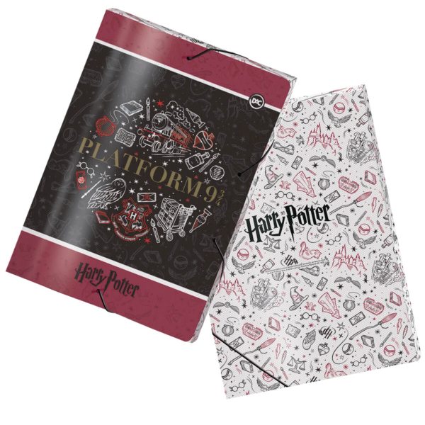 Pasta aba elastica Lombo 3cm Harry Potter Frente e Verso Pasta aba elastica Lombo 3cm Harry Potter Frente e Verso