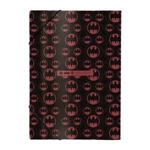 Pasta com elástico Batman verso