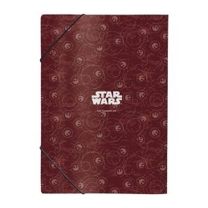 Pasta com elástico personagens Star Wars verso