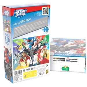 Quebra Cabeça Puzzle Liga da justiça 500 Peças 3