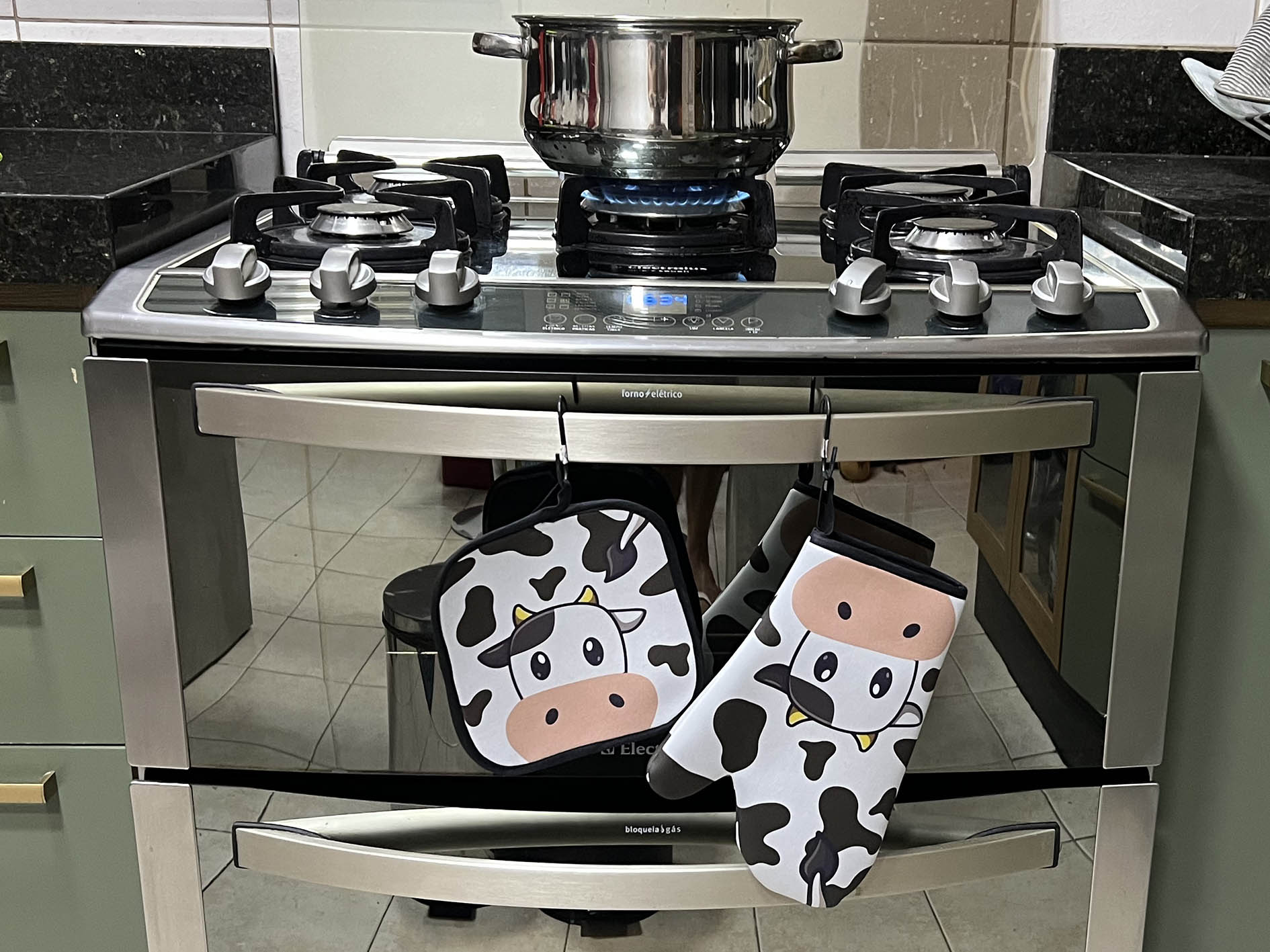 luva termica para forno vaquinha