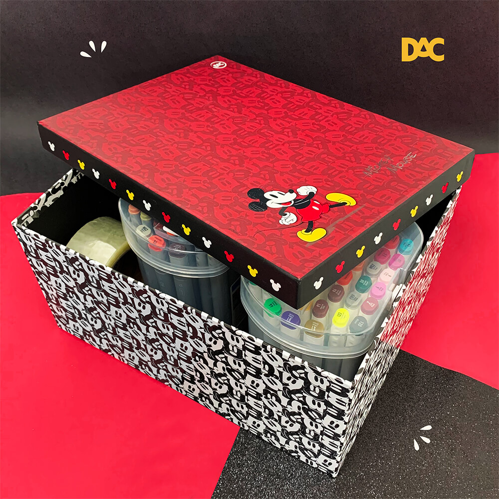 Caixa Organizadora Mickey 33x24x16cm Oficial DAC 3