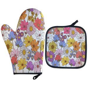 Luva Térmica Flores Da Primavera Oficial Geek Vip branco