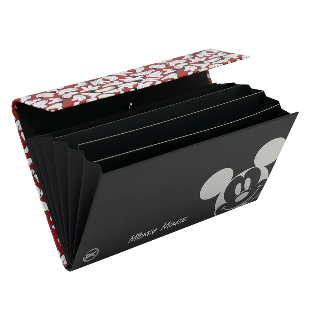 Pasta Safonada Mickey Com 6 Divisões Oficial Dac 4