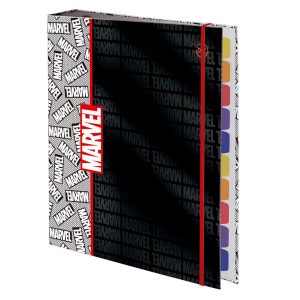 Fichário Universitário com elástico MARVEL_Frente