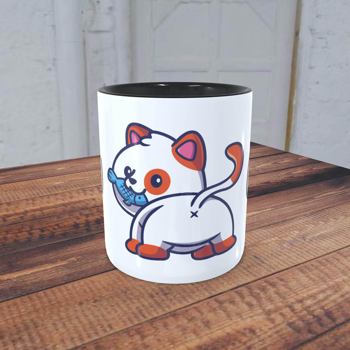 Caneca debochada Gatinho Teu Cu