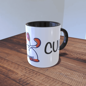 Caneca engraçada Gatinho Teu Cu direita