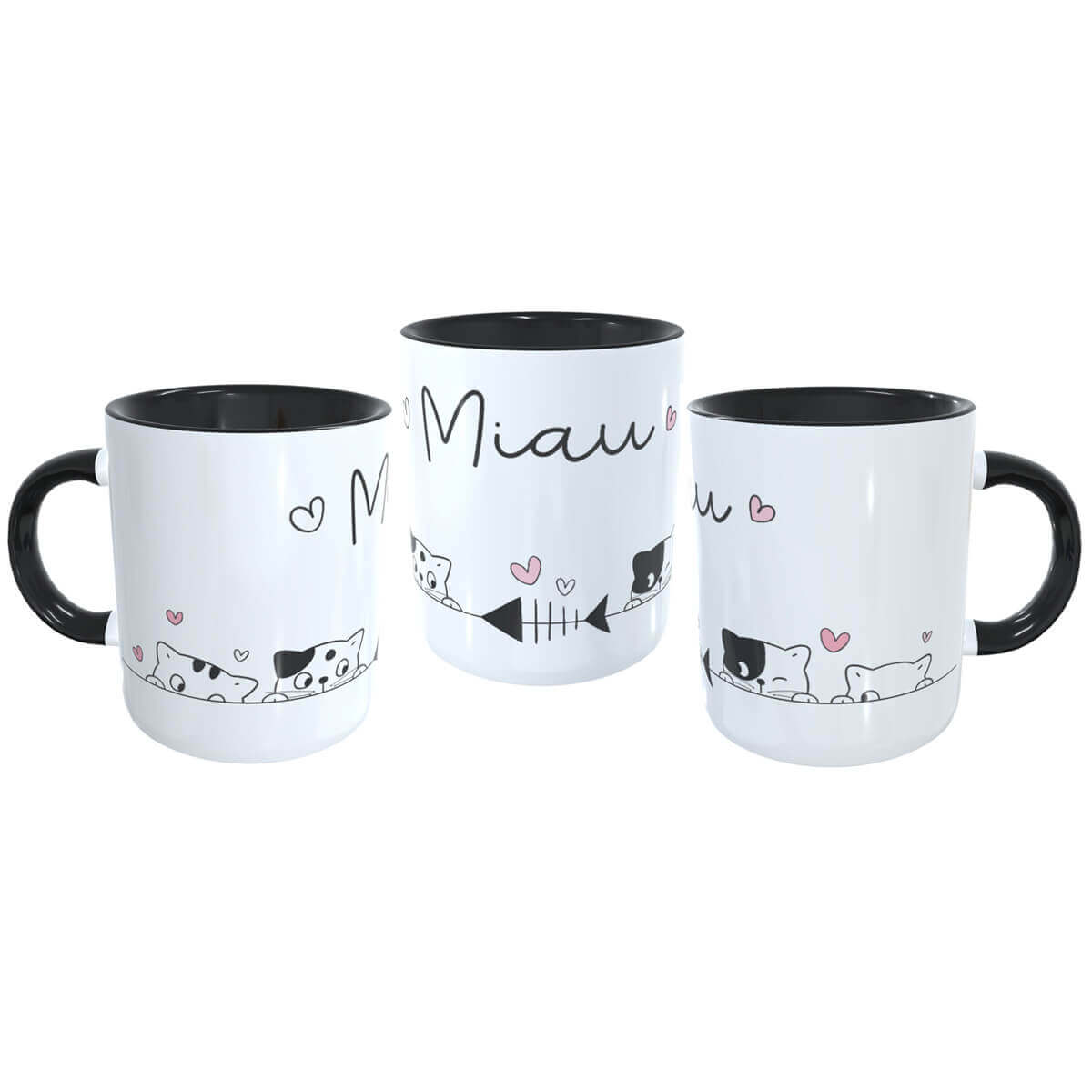 Caneca Criativa Gatinhos Miau Cozinha Kawaii