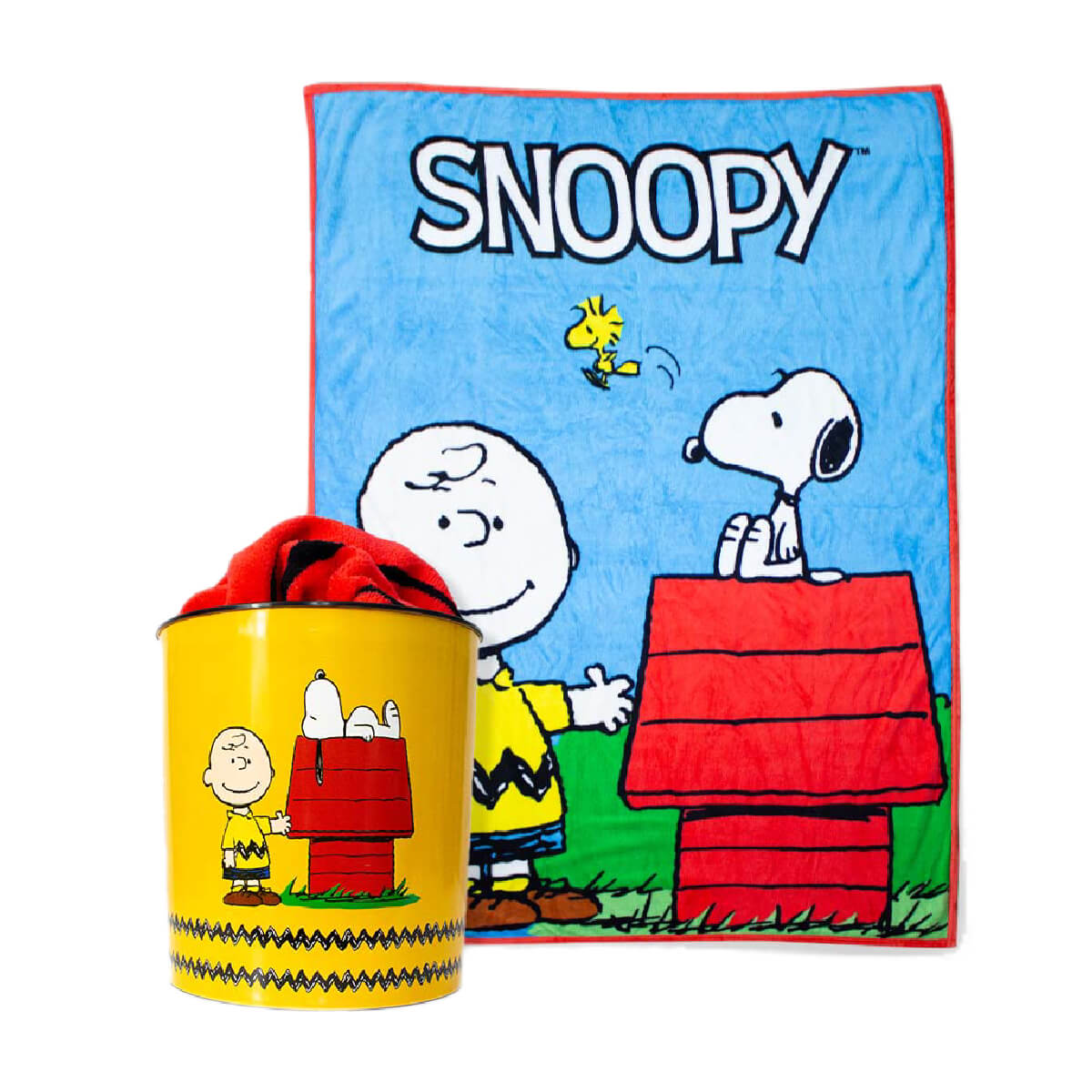 Kit manta e Balde Snoopy Kit manta e Balde Snoopy