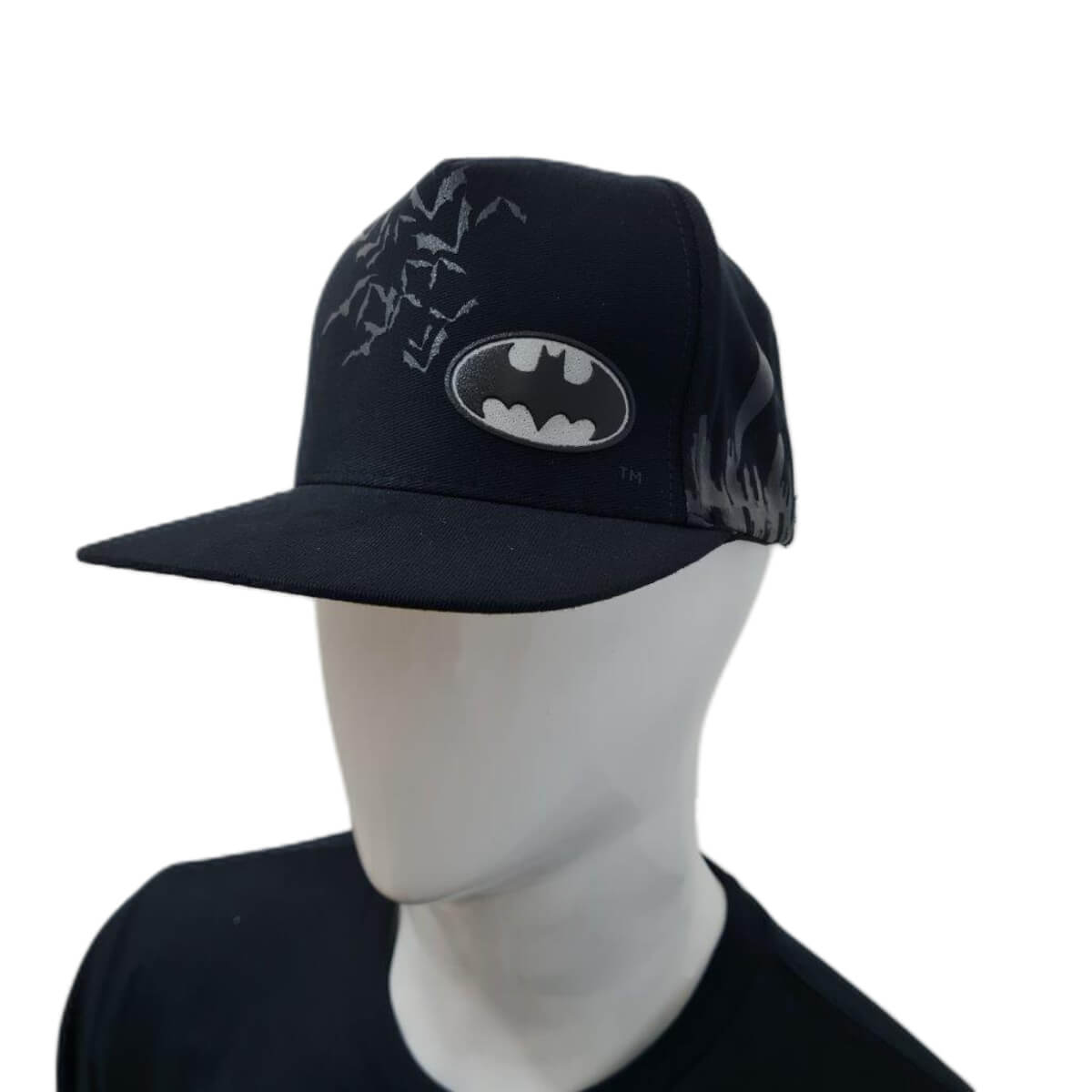 Boné Batman com morcegos estampados Boné Batman com morcegos estampados