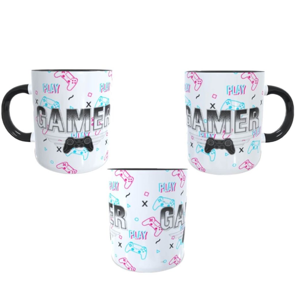 Caneca Gamer Atenção Jogo Online Não Tem Pause 325ml