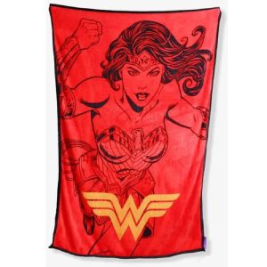 Kit Manta e Balde de Pipoca 5L Oficial DC Mulher Maravilha 3