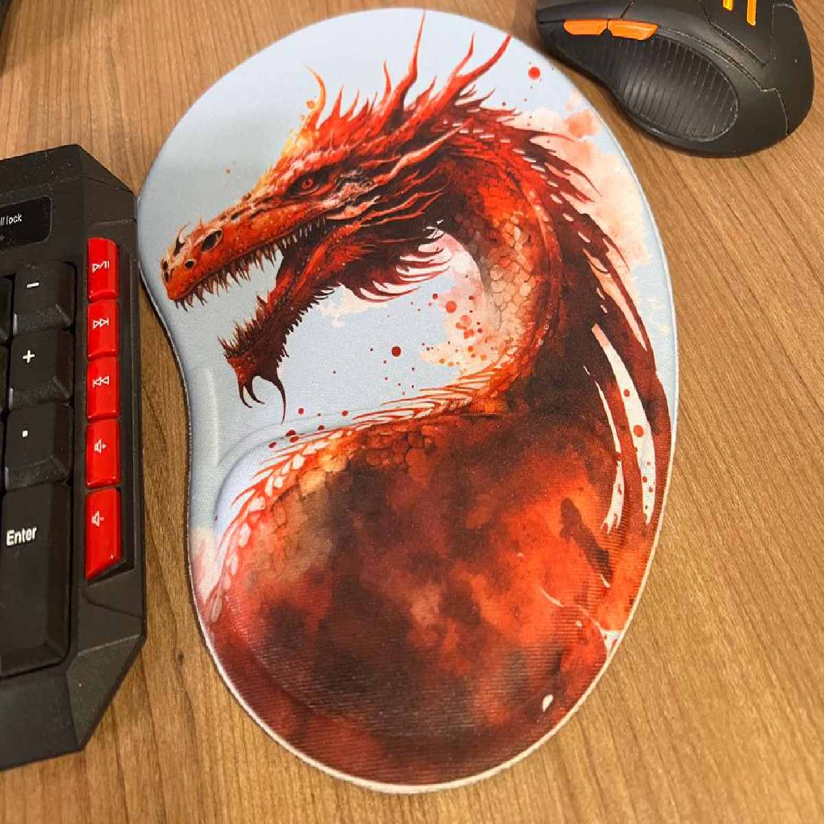 Mouse Pad Ergonômico Quero Jogar Presente Criativo Geek - Geek Vip