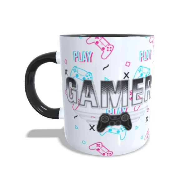 Caneca Gamer Atenção Jogo Online Não Tem Pause 325ml