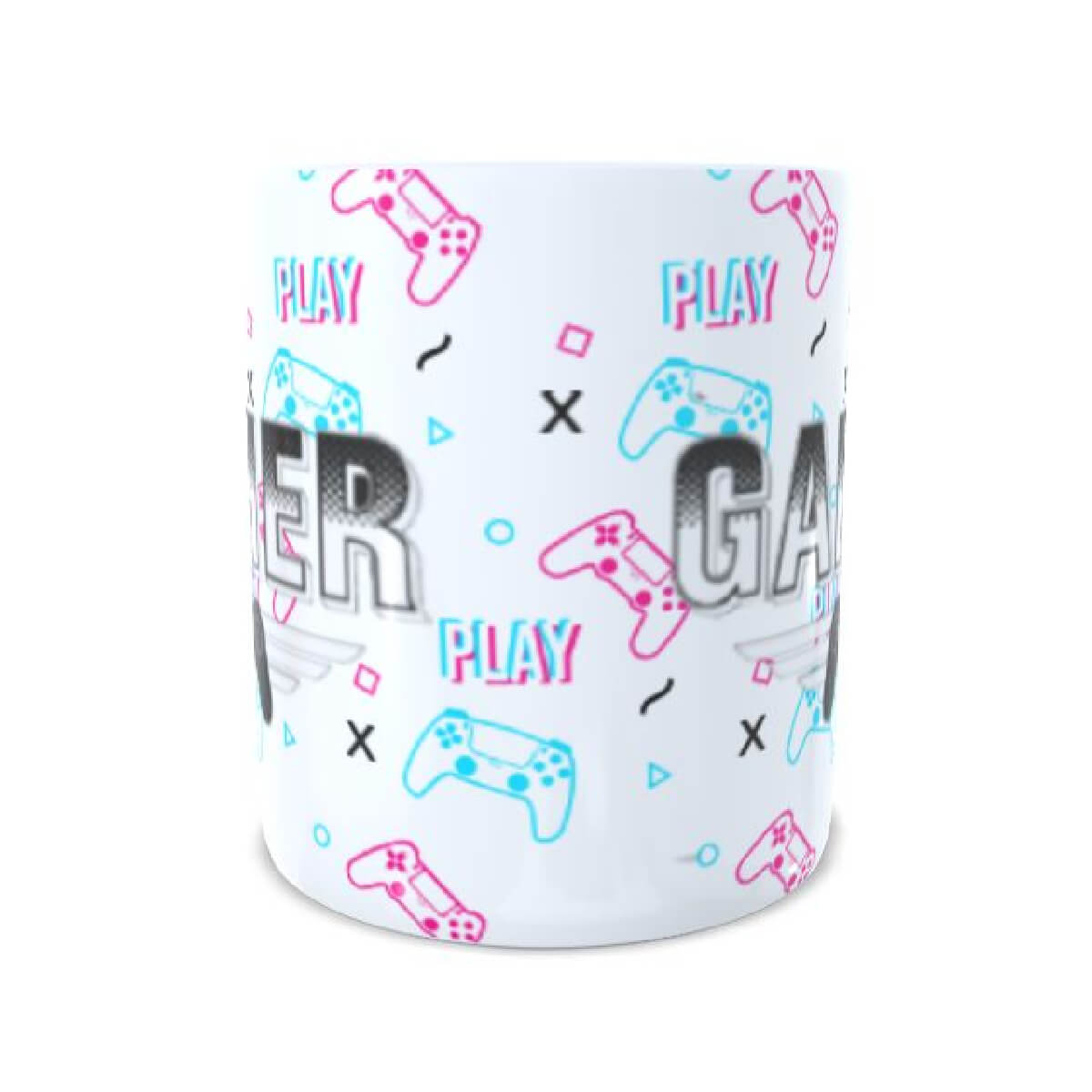 caneca gamer play branca 2