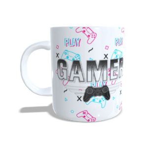 caneca gamer play branca