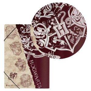 Pasta Com elastico Harry Potter detalhe verso