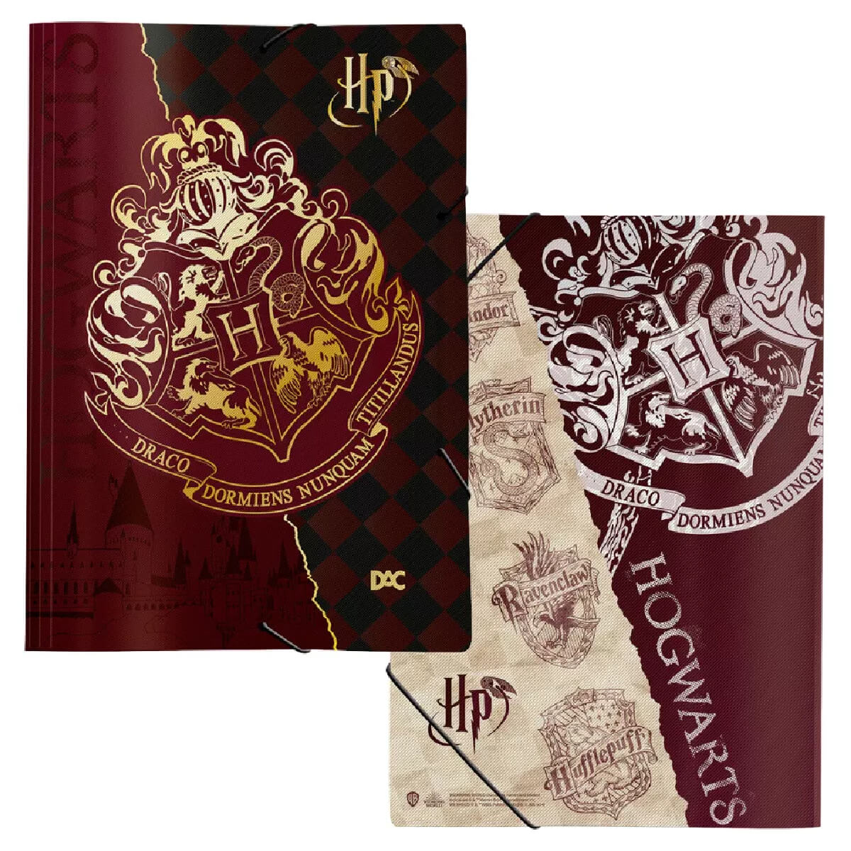 Pasta Com elastico Harry Potter frenteverso
