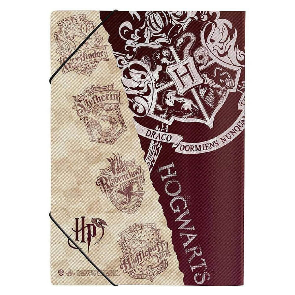 Pasta Com elastico Harry Potter verso