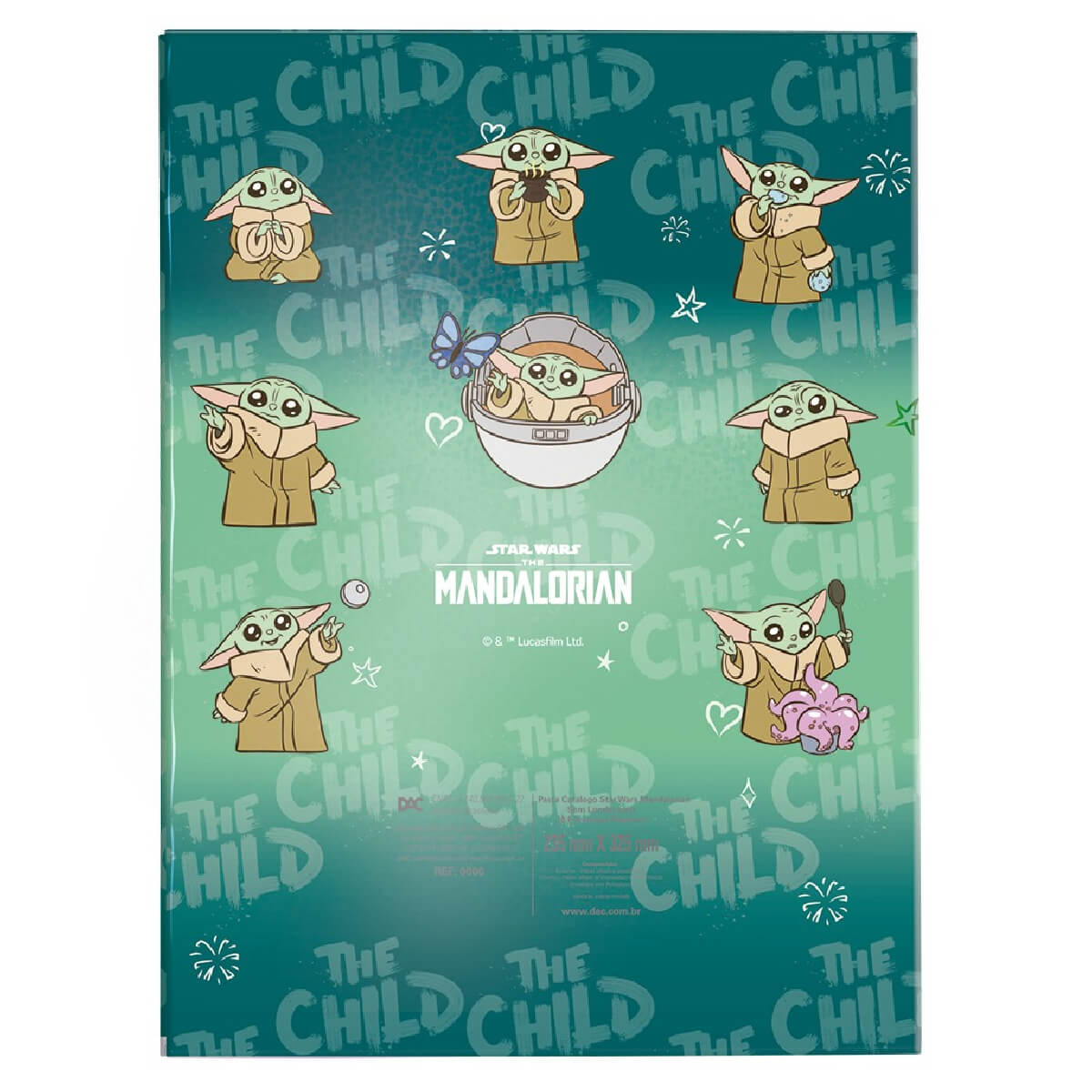 Pasta catalogo Baby Yoda Verso