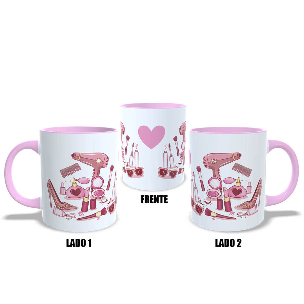 Caneca Rosa Charmosa presente criativo geek