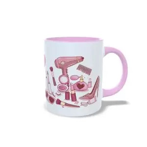 Caneca Rosa Charmosa presente criativo geek
