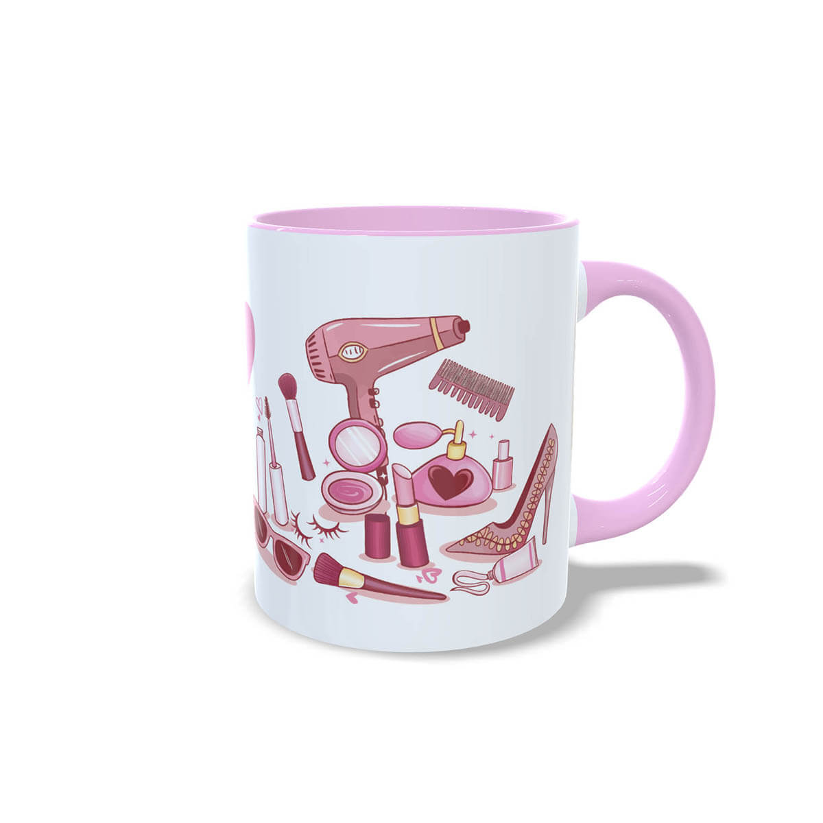 Caneca Rosa Charmosa presente criativo geek