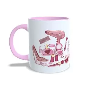 Caneca Rosa Charmosa presente criativo geek