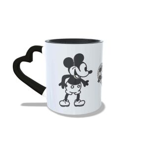 Conjunto 2 canecas casal Mickey e Minnie Steamboat Willie