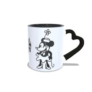 Kit 2 canecas casal Minnie e Mickey Steamboat Willie