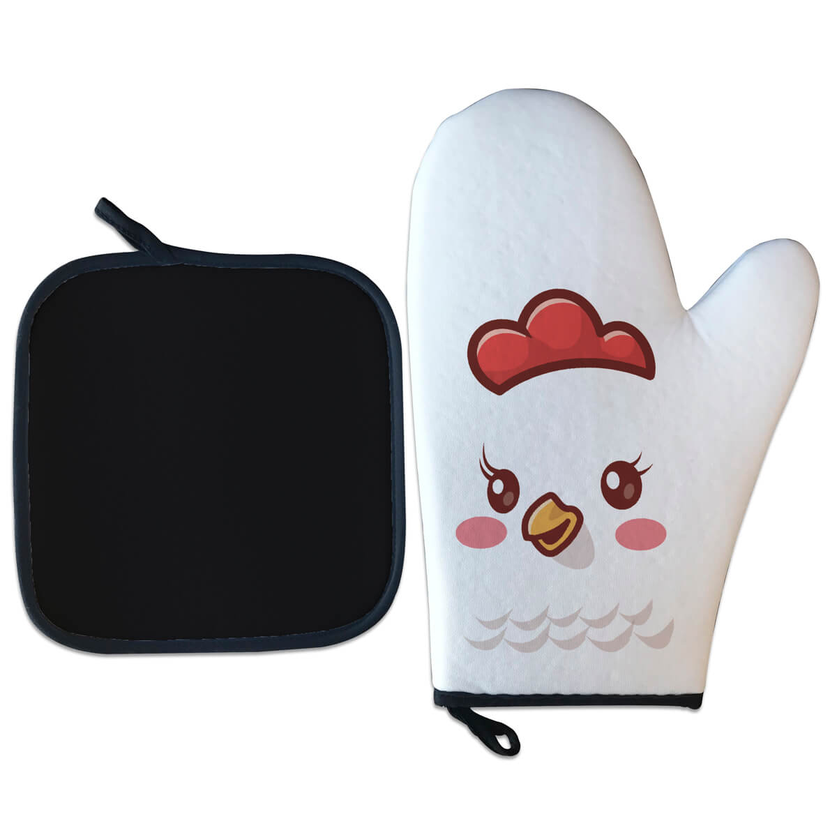 Kit Luva Térmica Galinha Kawaii 2