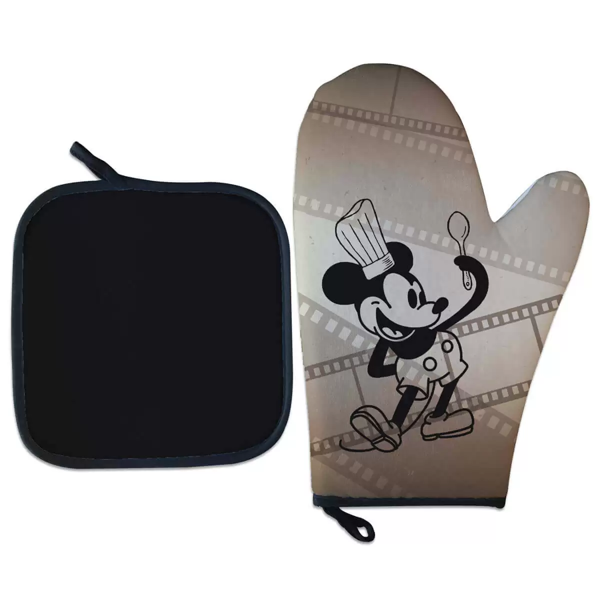 Kit Luva Térmica Mickey Steamboat Willie Chef