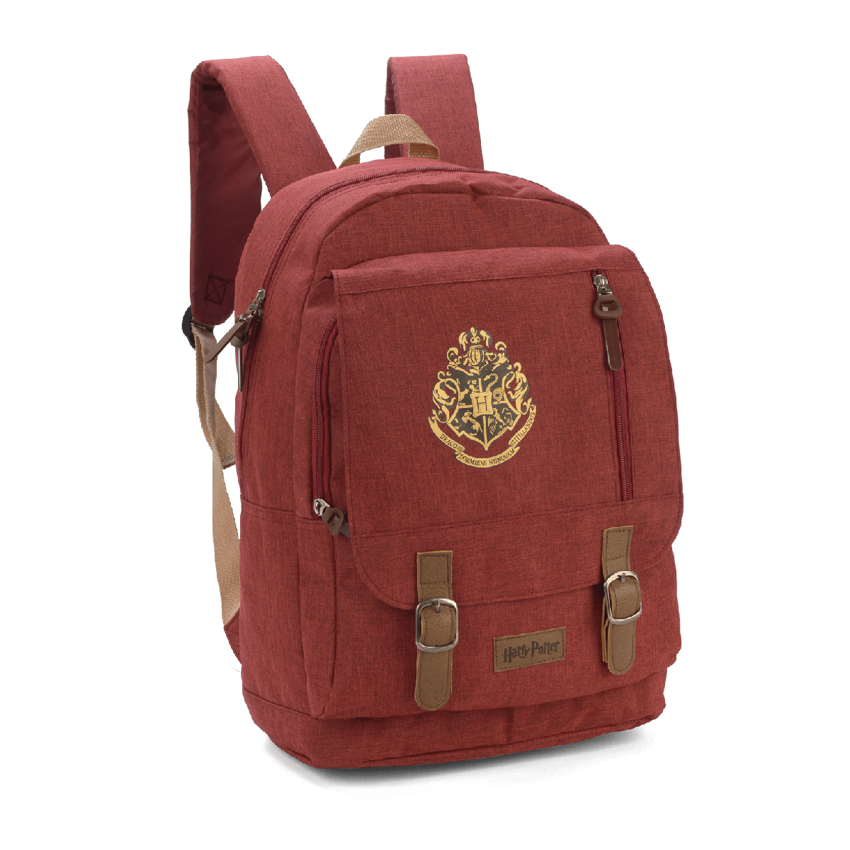 Mochila Harry Potter Alça Couro Vermelha2