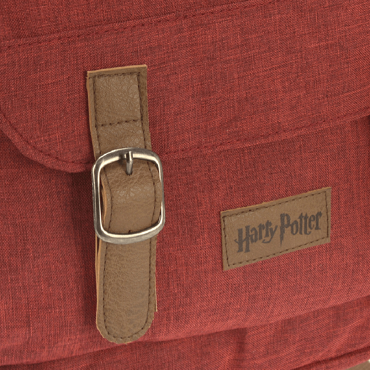 Mochila Harry Potter Alça Couro Vermelha6