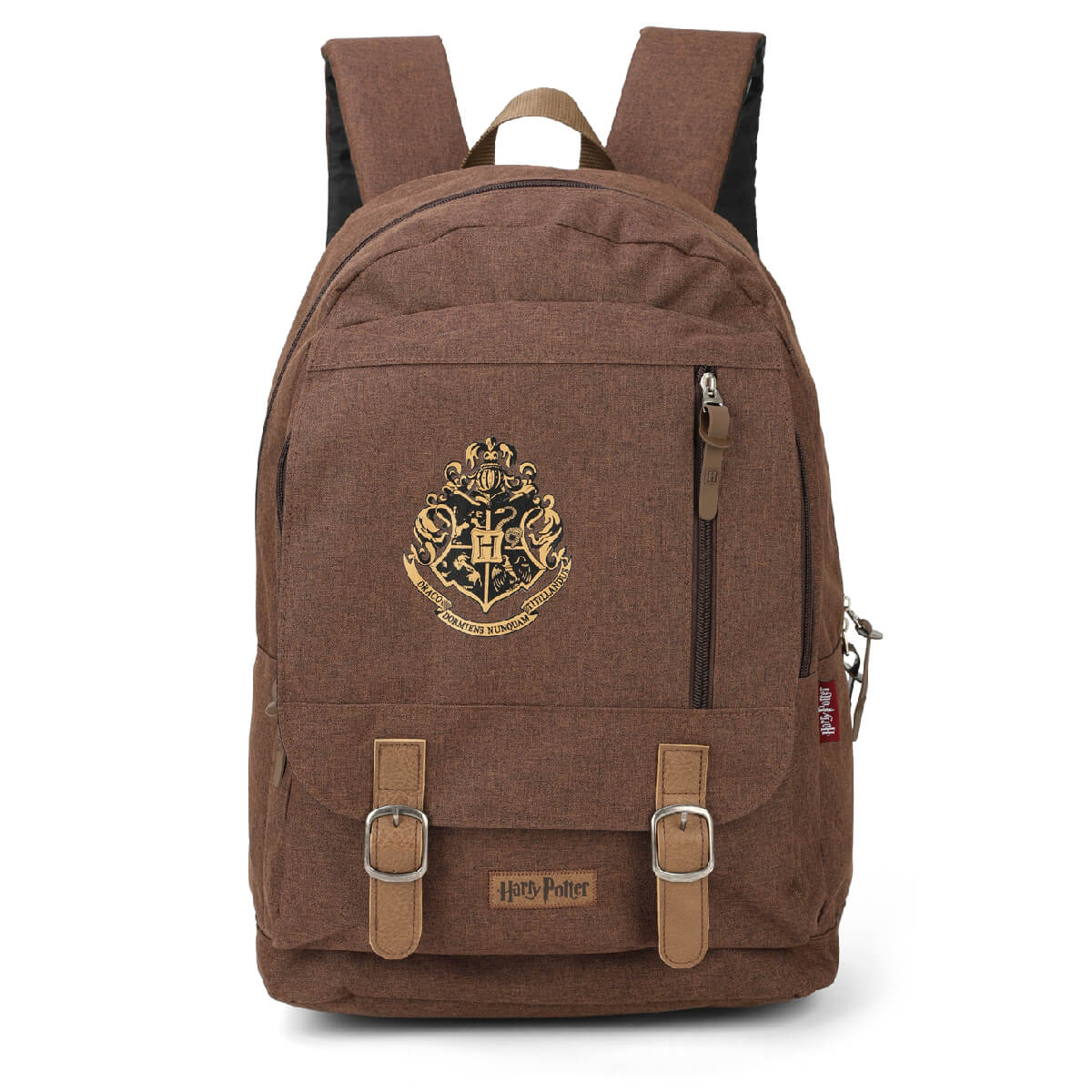 Mochila Harry Potter Com Divisão Para Notebook Marrom Mochila Harry Potter Com Divisão Para Notebook Marrom