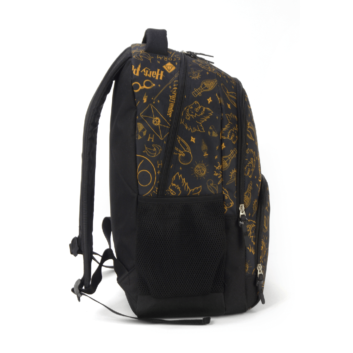 Mochila Harry Potter Ícones Preto4