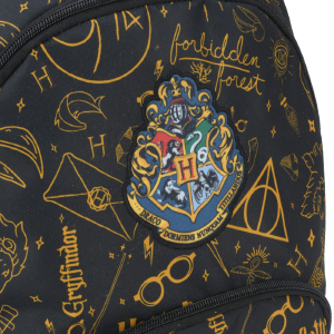 Mochila Harry Potter Ícones Preto6