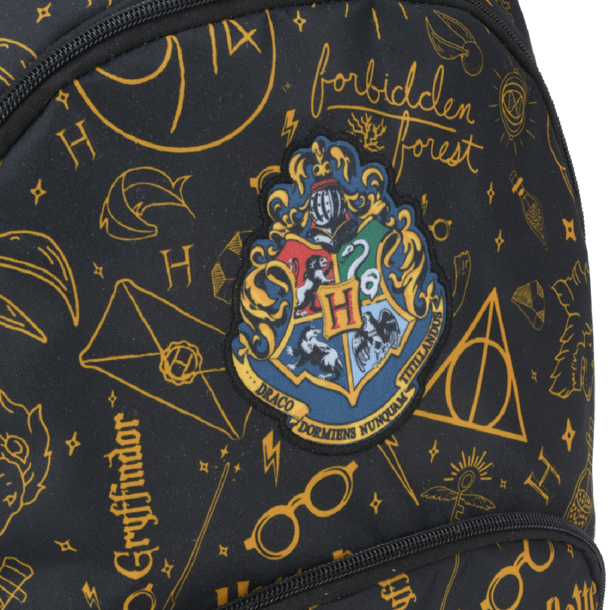 Mochila Harry Potter Ícones Preto6