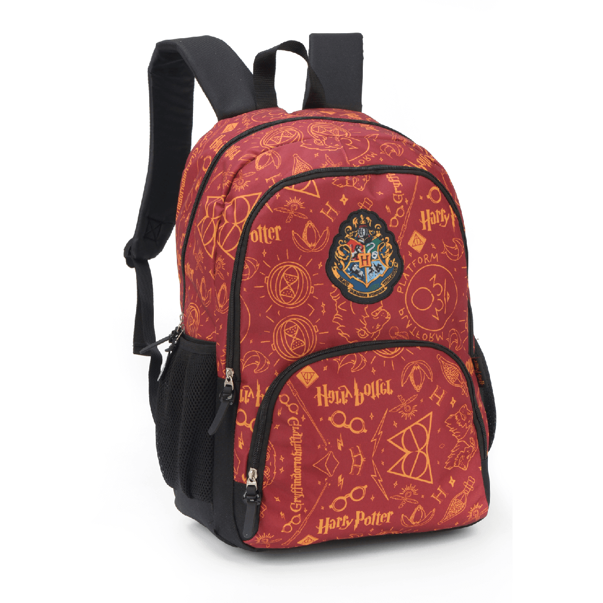 Mochila Harry Potter Ícones Vermelho2