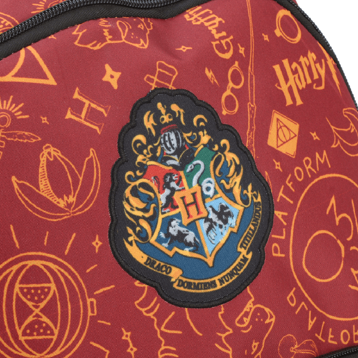 Mochila Harry Potter Ícones Vermelho6