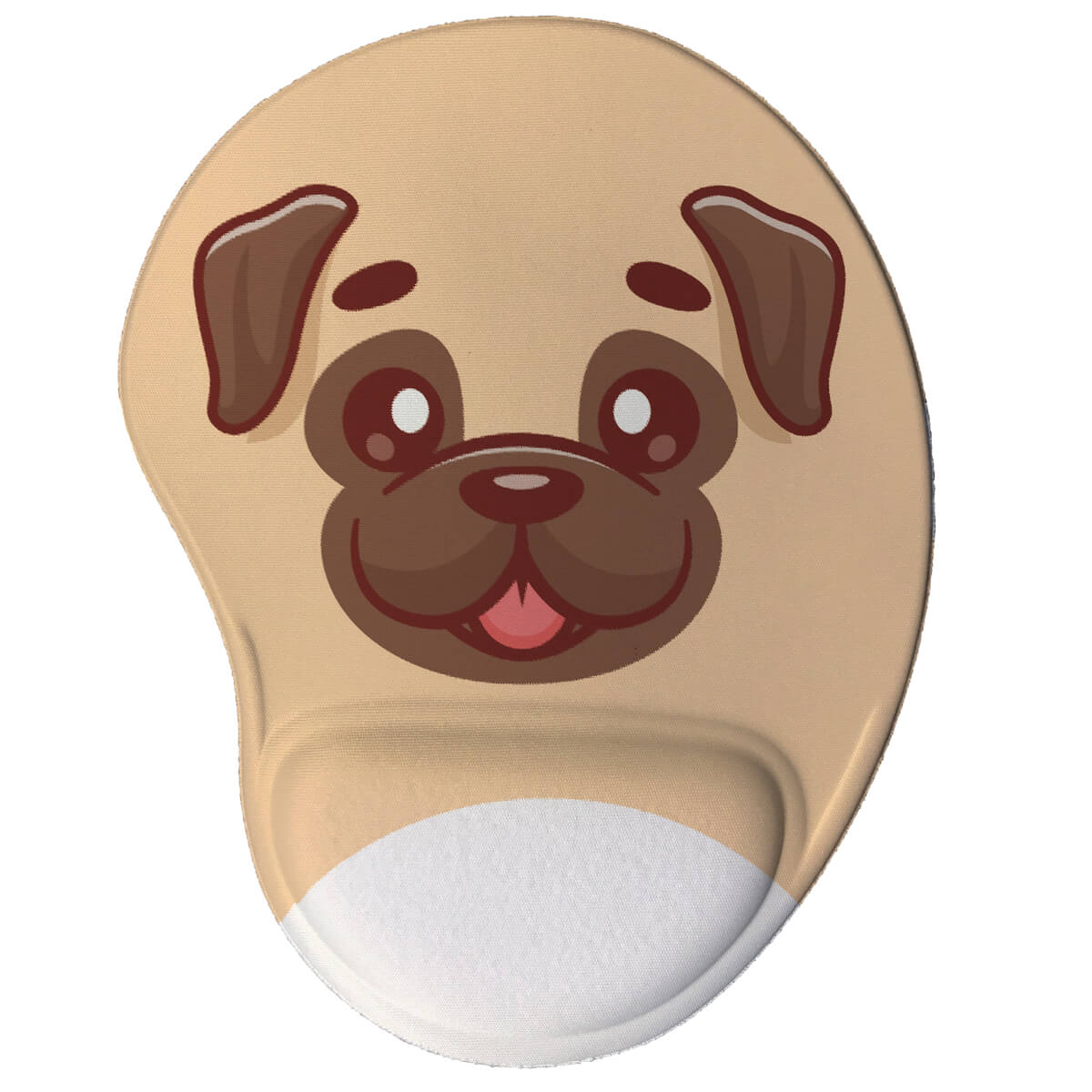 Mouse pad ergonômico Cachorrinho Pug Kawaii Mouse pad ergonômico Cachorrinho Pug Kawaii