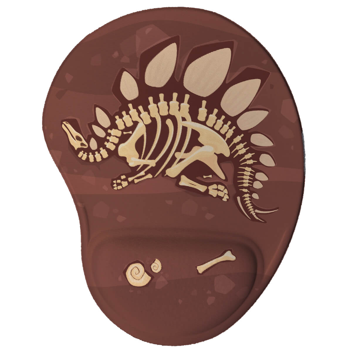 Mouse pad ergonômico Dinossauro Estegossauro Fóssil Mouse pad ergonômico Dinossauro Estegossauro Fóssil