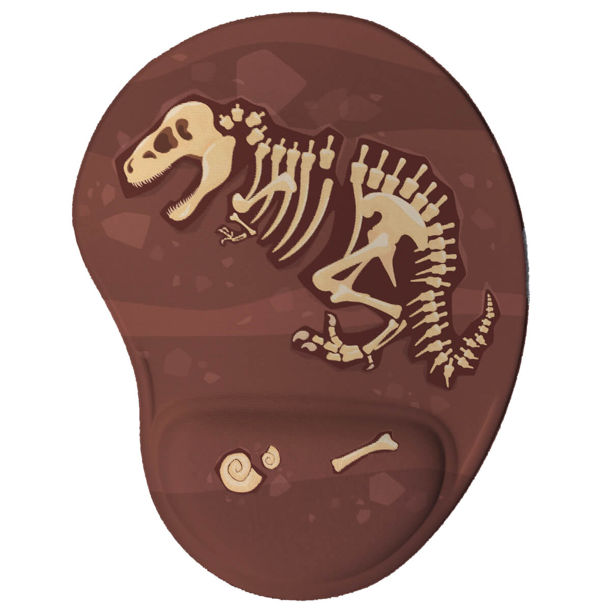 Mouse pad ergonômico Dinossauro T-rex Fóssil Mouse pad ergonômico Dinossauro T-rex Fóssil