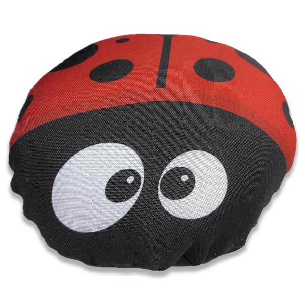 peso de porta joaninha da sorte kawaii