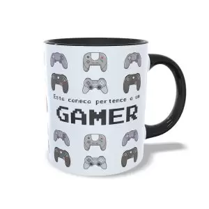 Caneca Gamer - Controles de Videogame