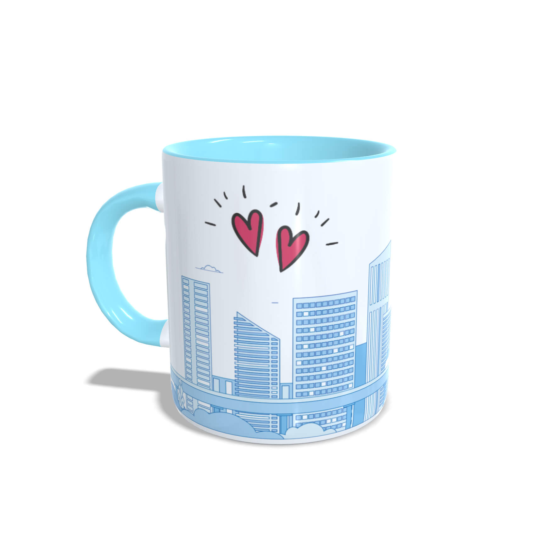Caneca criativa Frases de Dorama Pousando no amor